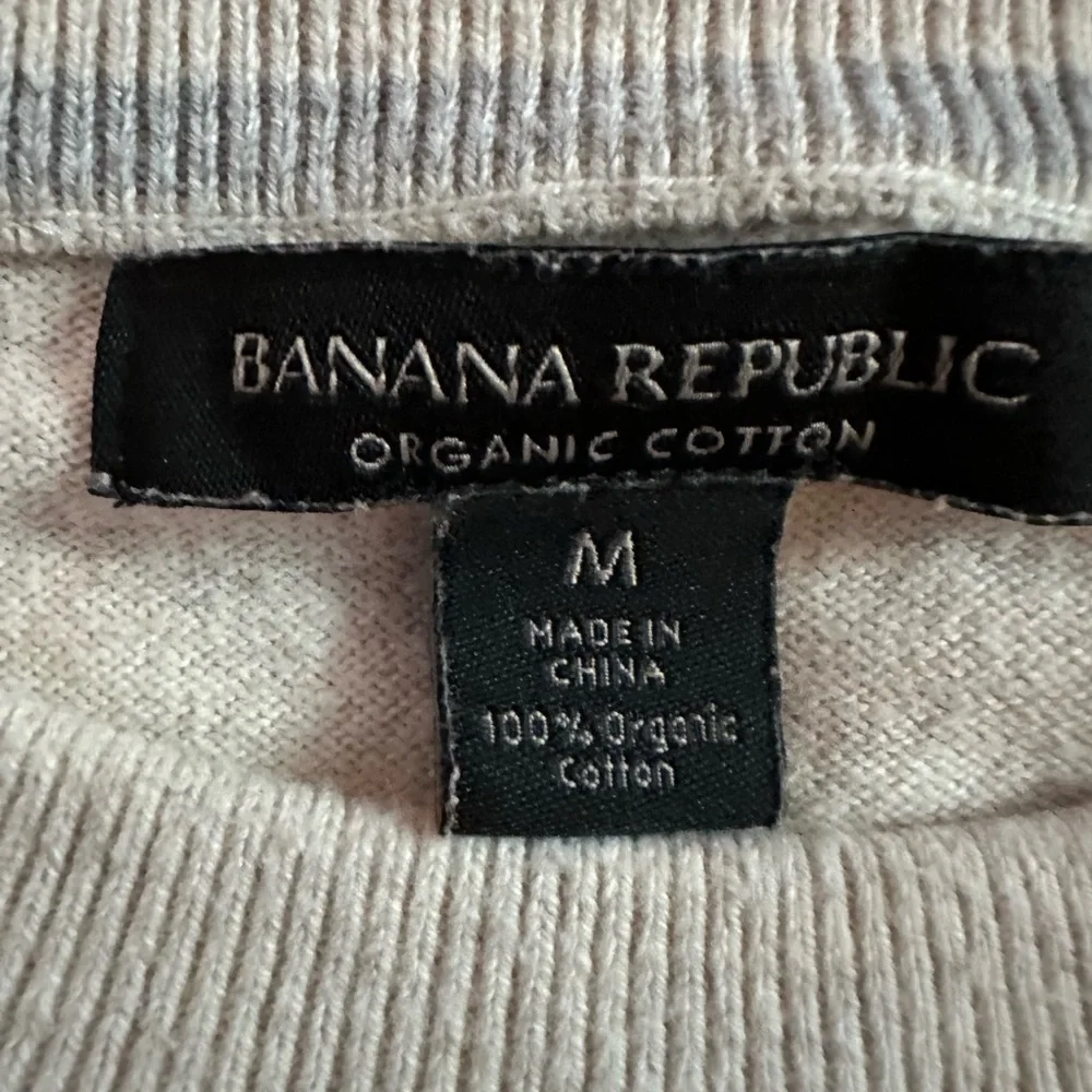 Banana Republic Men's Organic Cotton Sweater - Cream